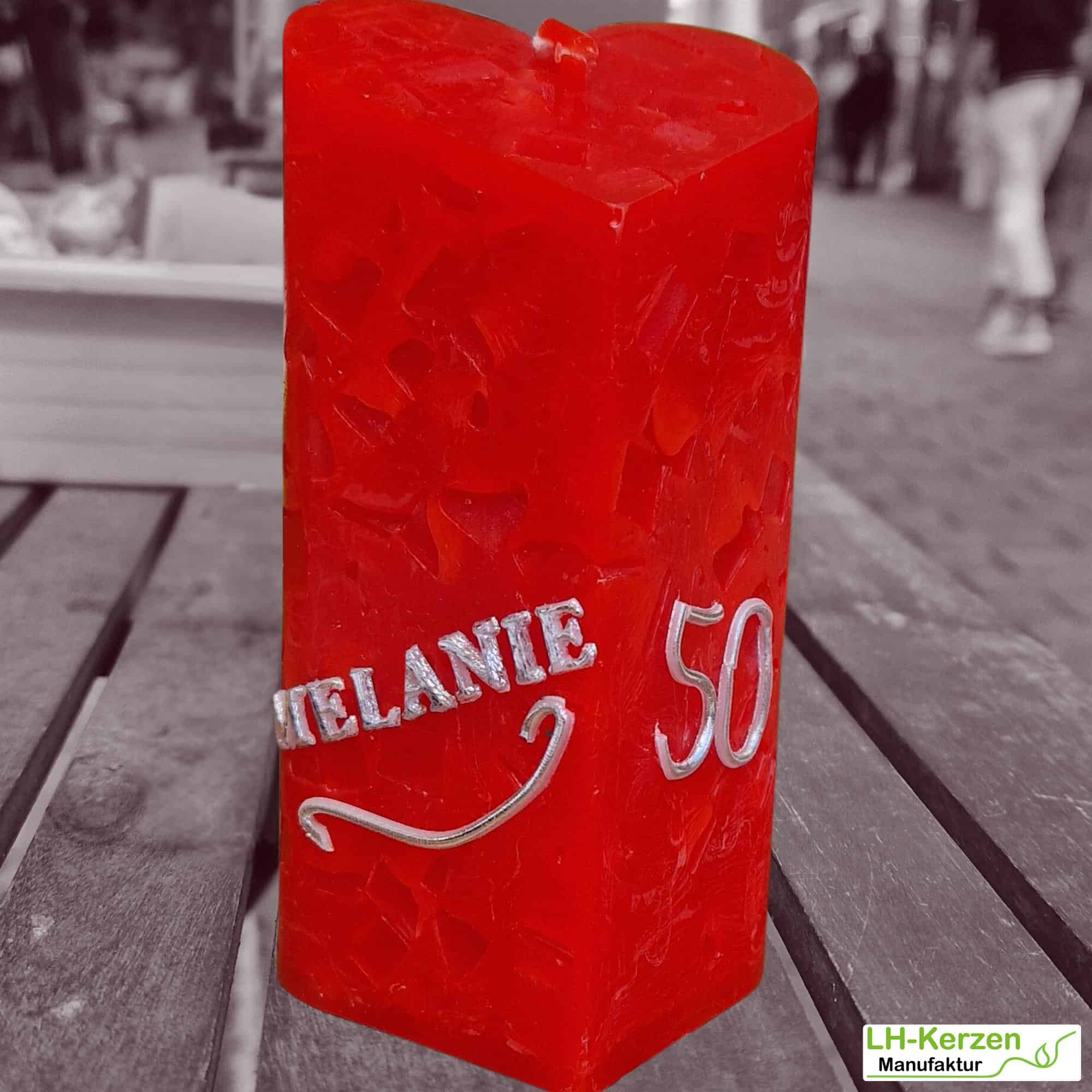 Kerzenbeschriftung Beschriftete Kerze